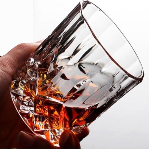 Whiskey Glass Lead-free,Large Rock Glasses Whisky Tumbler for Scotch,Bourbon,Old Fashioned Cocktails,or Bar Drinks .Gifts 1Pcs