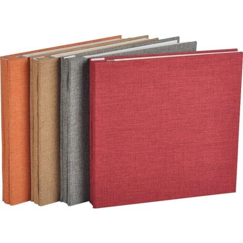 Cloth Cover Sticky DIY Photo Album For Polariod And Instax Fujifilm Handmade Scrapbook Customized Cover Black Or White Pages