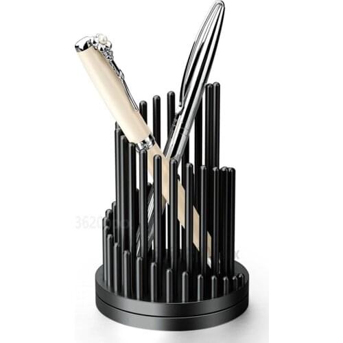 Rotating Pen Holder Originality Aluminum Alloy Desk Organizer High-end Metal Pen Holder Fashion Multi-funct Office Accessories