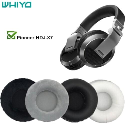 WHIYO 1 Pair of Ear Pads for Pioneer HDJ-X7 HDJ X7 X 7 Headset Earpads Earmuff Cover Cushion Replacement Cups