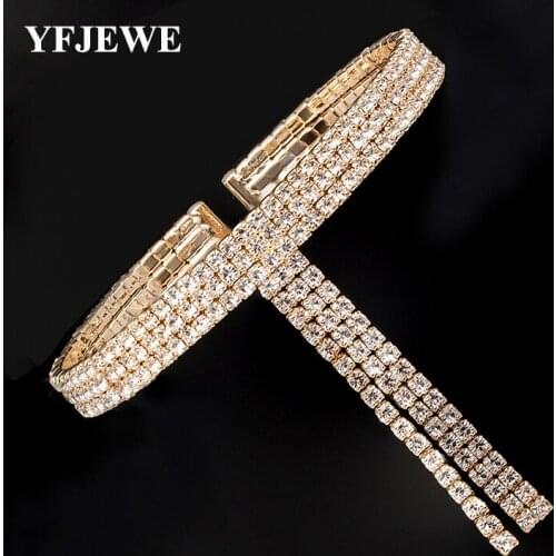 YFJEWE Women Noble Top Pretty Crystal Bracelet Wedding Party Cute Fox Lady Nice Bracelet Fashion Jewelry B262