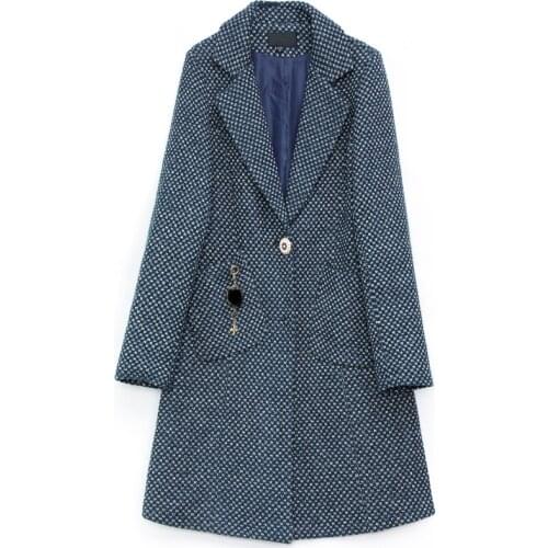 2020 winter fashion ladies plus fleece jacket mid-length new coat warm long-sleeved lapel temperament womens popular jacket