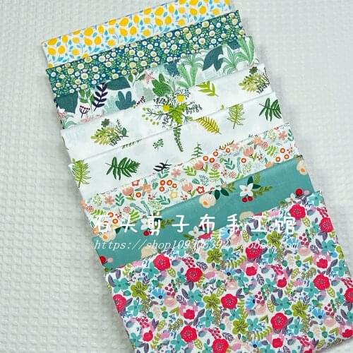 160x50cm Plant Flower Series Twill Cotton Printed Sewing Diy Fabric Quilt Cover Clothes Skirt Christmas Decorative Cloth