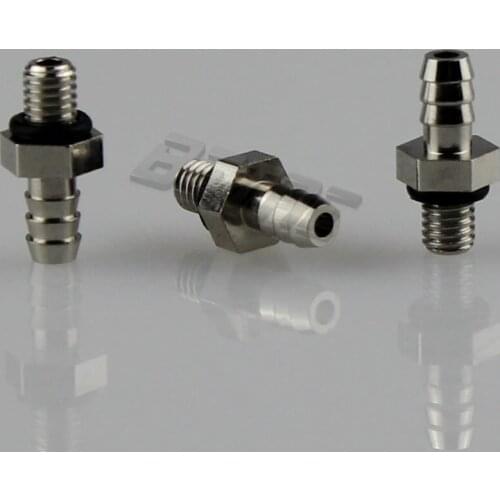 50 Pieces 2.5mm Air Pneumatic Hose to M5 Male Mini Barb Fitting / Brass