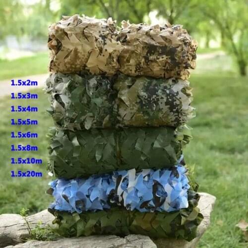 Large Size Military Camouflage Netting Perfect for Hunting Shading Camouflage Decoration Parasol Patio Sun Protection