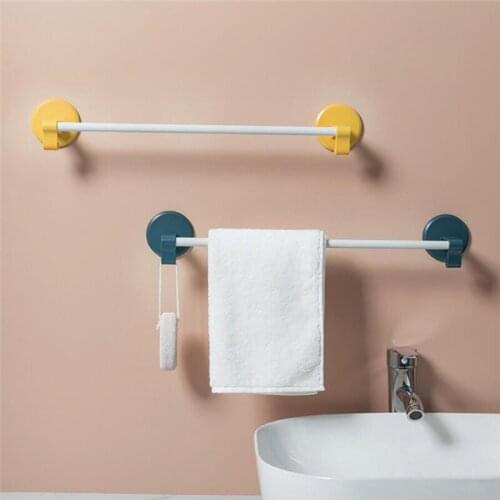 Self Adhesive Wall Mounted Bathroom Towel Bar Shelf Rack Holder Toilet Roll Paper Hanging Hanger Size