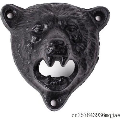 20pcs Bottle Opener Bear Head Openers Cast Iron Beer Bottle Opener