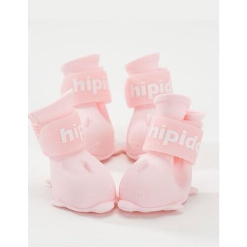 4Pcs/Set Adjustable Pet Dog Shoes Soft Silicone Anti-Scratch Cat Foot Paw Cover Boots Cat Grooming Supplies for Home Breathable