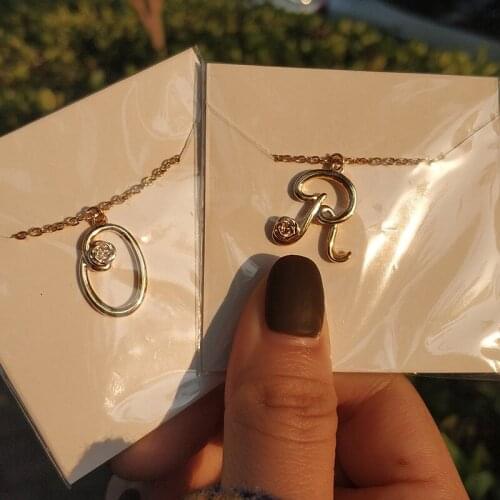 A-Z Initial Necklace For Women Cute Flower Letter Choker Necklace Boho Fashion Jewelry Gifts For The New Years Bijoux Femme