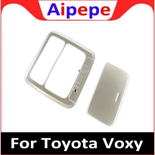 ABS Chrome Matte Front Rear Reading Light Lamp Decoration Trim Frame Cover For Toyota Voxy Noah R80 2014 2015 2016 2017 2018