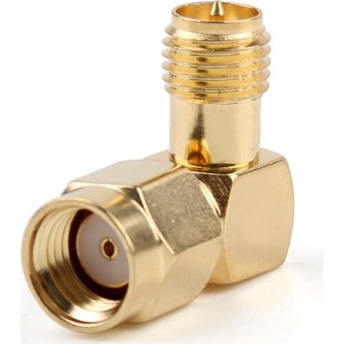 Artudatech 10x Adapter 90°RP.SMA Male Jack To RP.SMA Female Plug Connector Right Angle M/F Parts