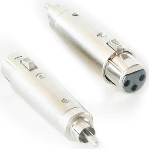 1 RCA Male to 3 Pin XLR Female Audio Adapter-Amplifier/Mic Cable Mixer Converter