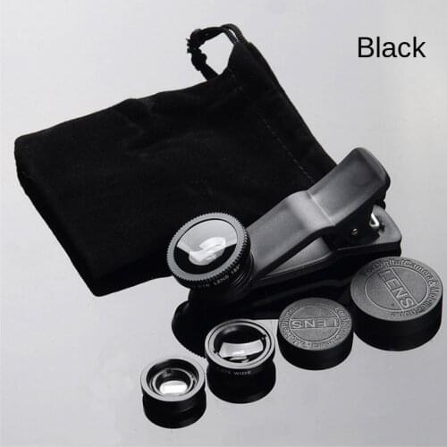 3 Functions Mobile Phone Lens 0.45X Wide Angle Len & 12.5X Macro HD Camera Lens Universal for iPhone Android Phone