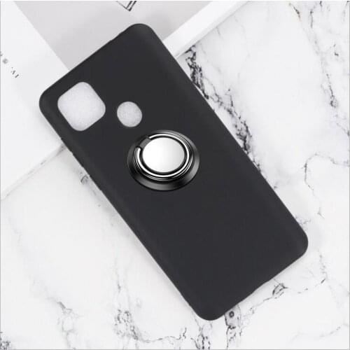 For ZTE Blade 20 smart Case Cover Finger Ring Slim Skin Coque For ZTE Blade20 smart 20smart Case Metal Car Magnetic Holder Cover