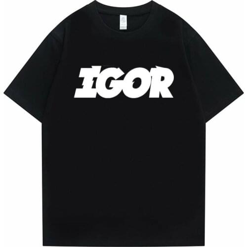 Golf Wang Igor Tyler The Creator Rapper Hip Hop Music Black T-shirt Cotton Men Tshirt Fashion TEE TSHIRT Women Tee Black T Shirt
