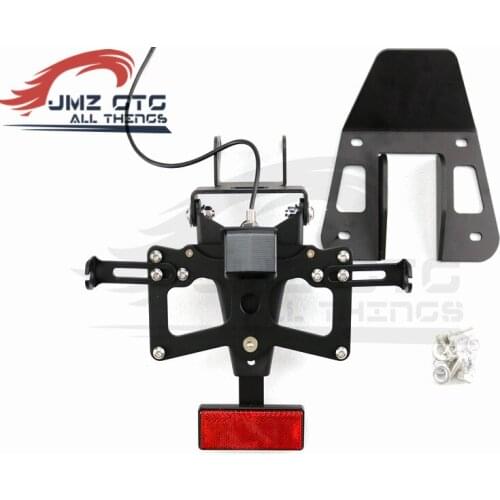 CNC Motorcycle License Plate Holder indicator With Led Lamp For YAMAHA R25&R3 2015 2016 2017 2018 Bracket License Plate Holder