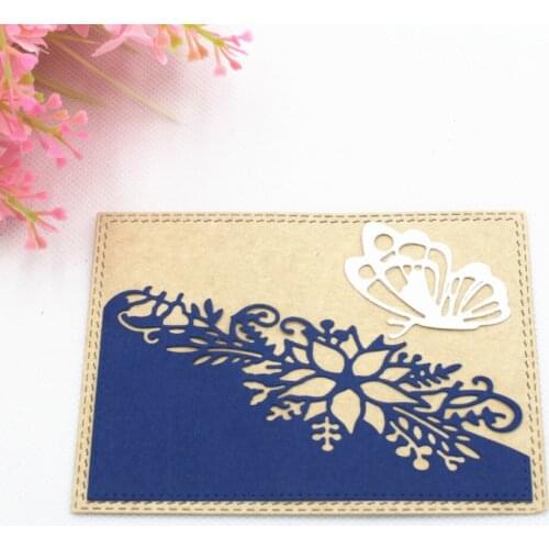 Plant Flower Border Metal Cutting Dies Scrapbooking Wedding Invitation for Paper Card Making DIY Album Decorative Embossing