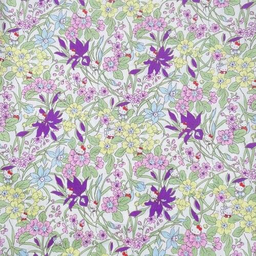 Peekaboo 80S Like Liberty Cotton Fabric For Kids Baby Sewing Cloth Dresses Skirt DIY Handmade Designer Patchwork Meter 2021