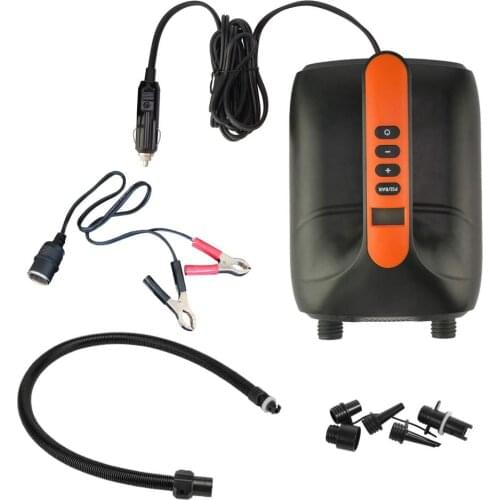 Electric Inflation Pump 12V Quick-Fill Smart Inflate Deflate Air Pump 20PSI for Inflatable Boats Kayaks Pools Airbeds