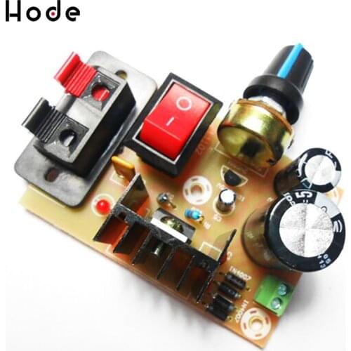 Electronic kit Circuit Board DIY Kit LM317 DC 5V-35V AC/DC Adjustable Regulated Voltage Step-down Power Supply Suite Module