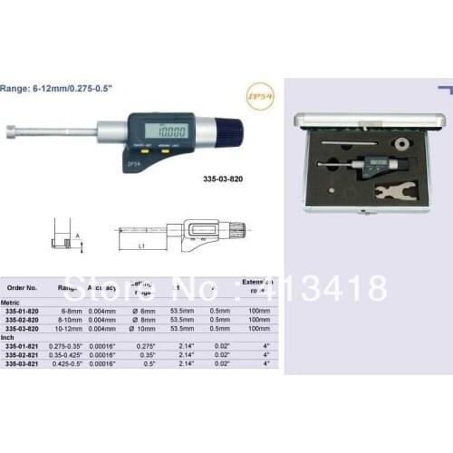 Electronic Three-point Internal Micrometers 6-8mm.0.275-0.35inch.335-01-920 Inside micrometer