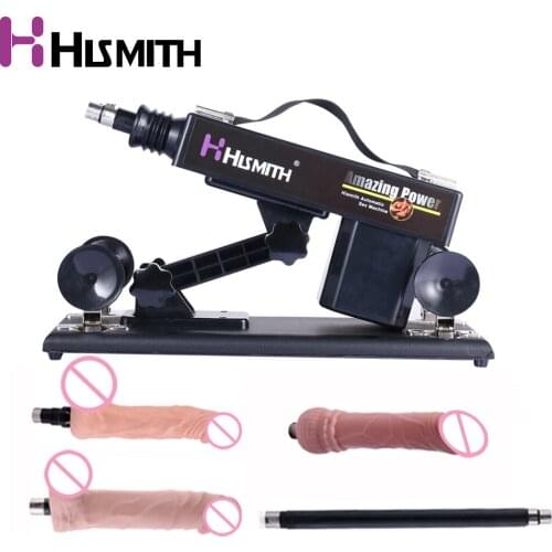 HISMITH Automatic Sex Machine for Women with 3 Dildo and Extension Rod EU US UK AU Russia Plug Female Machine Secret Packaging