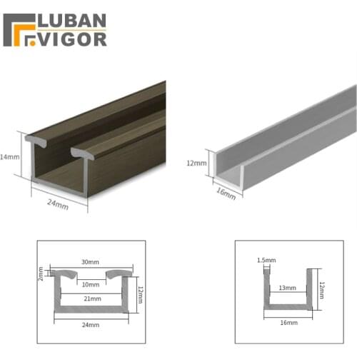 Customized products,Folding door Aluminium alloy lower / down rail,sliding door track/ rail/ chute