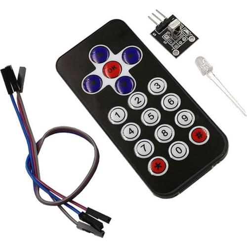 1 PCS Infrared Wireless Remote Control Kit Remote Control Robot Remote Control Module (Remote Control + Receiving Board)