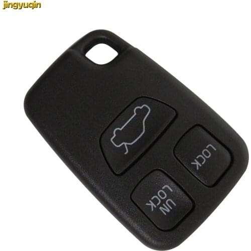 Jingyuqin 3 Button Remote Key Fob New Uncut Blade Car Key Shell For Volvo S70 V70 C70 S40 V40 XC90 XC70 Key Case Cover Keyless