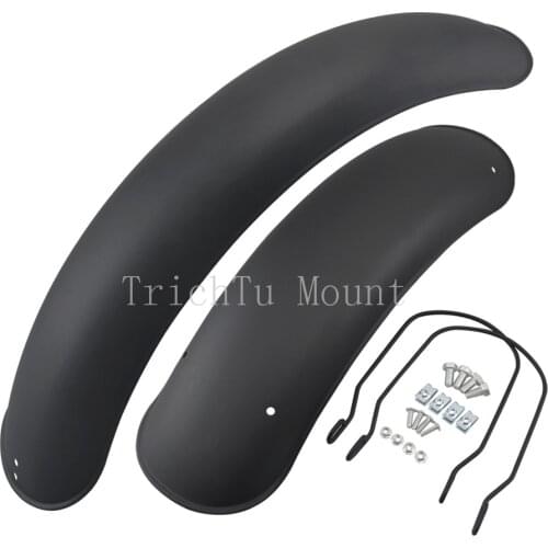 Motorcycle Retro Front Rear Fender Mudguard Matte Black Metal For Harley BOB BOBBER Scramble Chopper Cafe Racer Uinversal