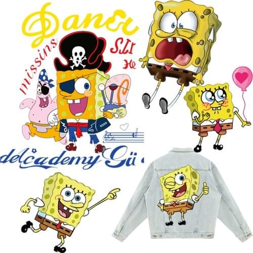 Cartoon Heat Transfer for Clothing Anime Patches for Kids Thermal Stickers on Clothes Iron-on Thermoadhesive Patch Diy Applique