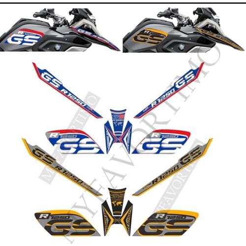 Stickers For BMW R1250 R 1250 GS GSA HP R1250GS Tank Pad Protector Adventure Trunk Luggage Aluminum Cases Windscreen Handguard