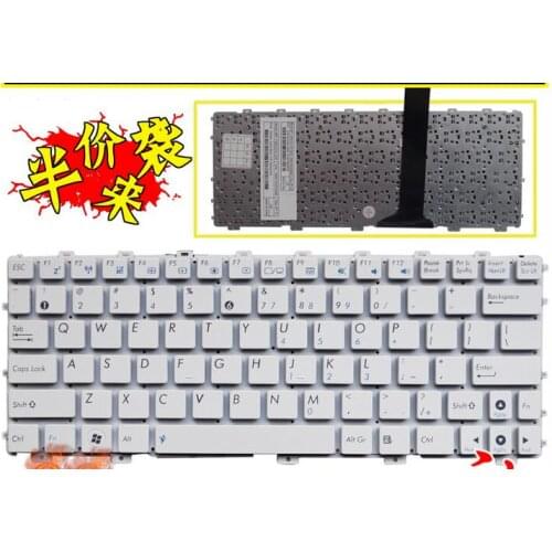 New Laptop Keyboard for ASUS X101H X101CH US Layout White