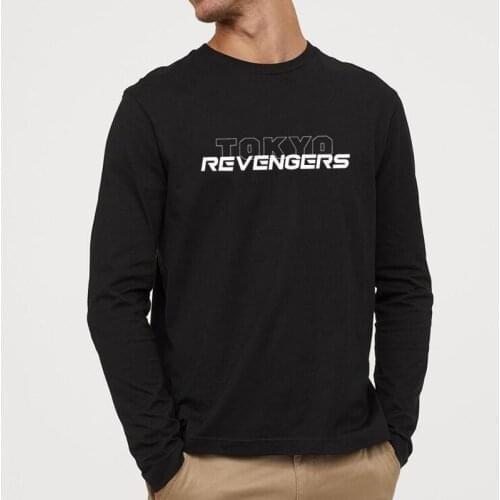 New Japanese Anime Tokyo Revengers Graphic Long Sleeve T Shirt Men Casual Manga Harajuku Hip Hop Premium Cotton mens clothing