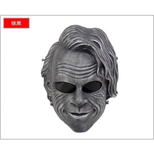 New Movie The Cosplay Horror Scary Clown with Green Hair Wig Outdoor CS Wargame Protection Eyes Mask