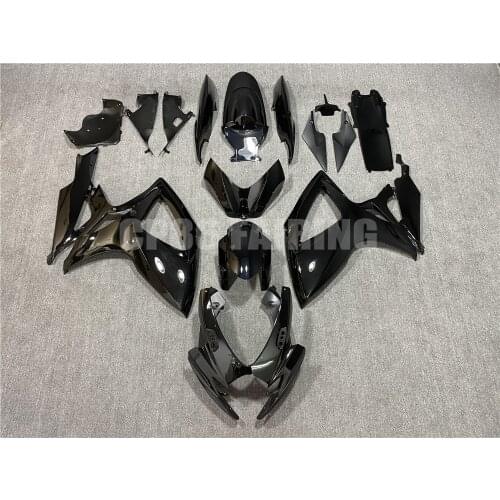 For SUZUKI GSX-R600 GSX-R750 GSXR600 GSXR750 2006 2007 K6 K7 Plastic Kit Injection Motorcycle Fairing Kit Fit Bright Black ZXMT