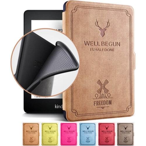 New Kindle Paperwhite 4 Case 2018 Silicon Soft Vintage E-book Cover for Amazon Kindle Paperwhite 4 2018 Case Coque Fundas