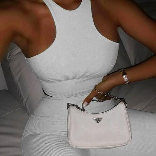 High Waist Fitness Clothing Sexy Tight Gym Running Clothes 2021 Fashion Solid Sports Suit New Women Summer Sleeveless Sport Sets