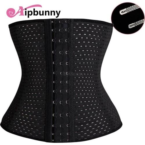 Aipbunny Button Slim Sexy Cinta Cincher Seemless Waist Trainer Modeladora Shapewear Shaper Tummy Waist Steel Bodyshaper Lingerie