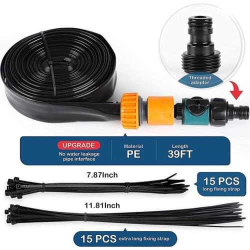 Sprinklers Water Park for Kids Water Park Sprinklers Fun Outdoor Water Game in Hot Summer Trampoline Sprinklers 12M