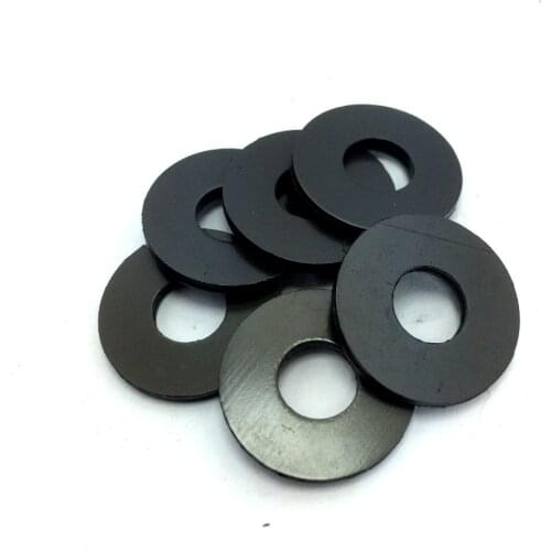 100pcs Tattoo Machine washer Double Thick Black Fiber Coil Core Washers, binder Parts