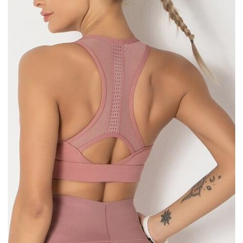 Fitness Yoga Top Women Vest Sport Bra Sexy Sports Tops Shockproof Gym Crop Vest Breathable Workout Underwear Push Up Sportswear