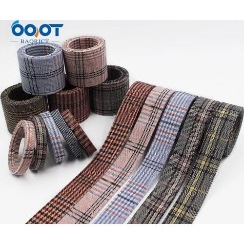 1-1/2"(10/25/38MM) 5Yards Double-sided Geometry Cloth Ribbons,Bow Cap DIY Clothing Accessories Party Gift Packaging L-20918-1027