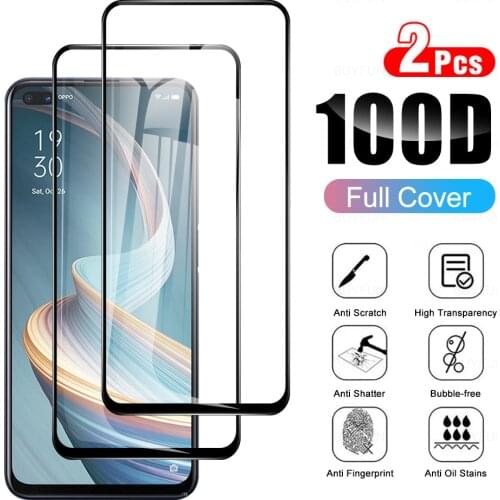 2Pcs For OPPO Reno 4Z 5G glas Tempered Glasses For OPPO Reno4Z Reno4 Z Glass Full Cover Screen Protectors Film CPH2065 6.57"