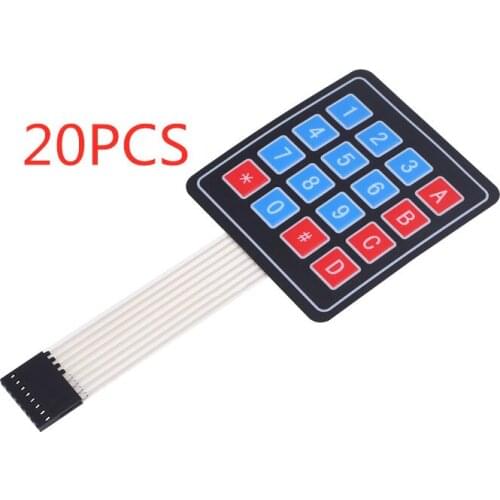 20PCS NEW 4*4 Matrix Array/Matrix Keyboard 16 Key Membrane Switch Keypad for arduino 4X4 Matrix Keyboard
