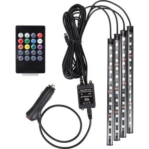 Gold Controlled Voice Operated 12'li Foot Six 8 pcs color choice with car led lighting