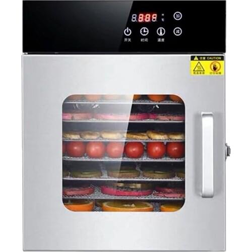 8 Layers Food Dehydration Dryer Stainless steel Dried Fruit Machine Fruit Vegetable Herb Meat Drying Machine with Touch Control
