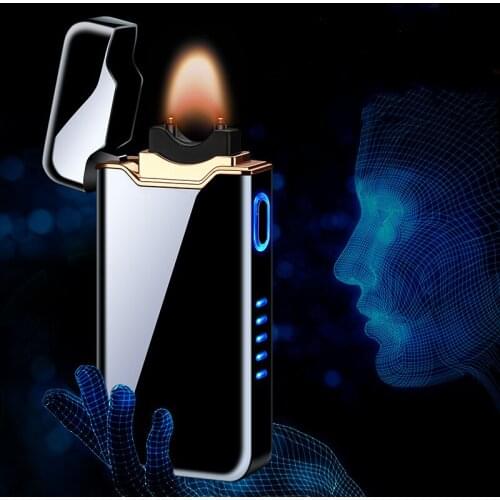 Arc lighter USB LED Cigarette Cigar Lighter Gadgets For Men Bring Gift Box