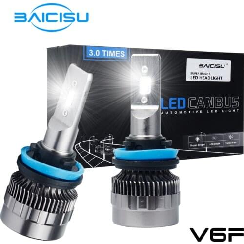 BAICISU H4 Led H7CANBUS Headlight Decode High Quality Led Bulbs H1 h8/h9/H11 led lights for car 9005 9006 9012/hir2 White light