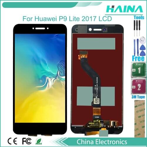 5.2'' Display with Tools For Huawei P8 Lite 2017 LCD Touch Screen Digitizer Assembly P9 Lite 2017 PRA-LA1 PRA-LX1 LCD